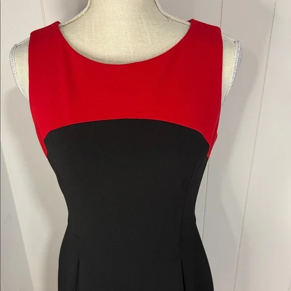 Tommy Hilfiger Black and Red Midi Dress - Picture 2 of 5